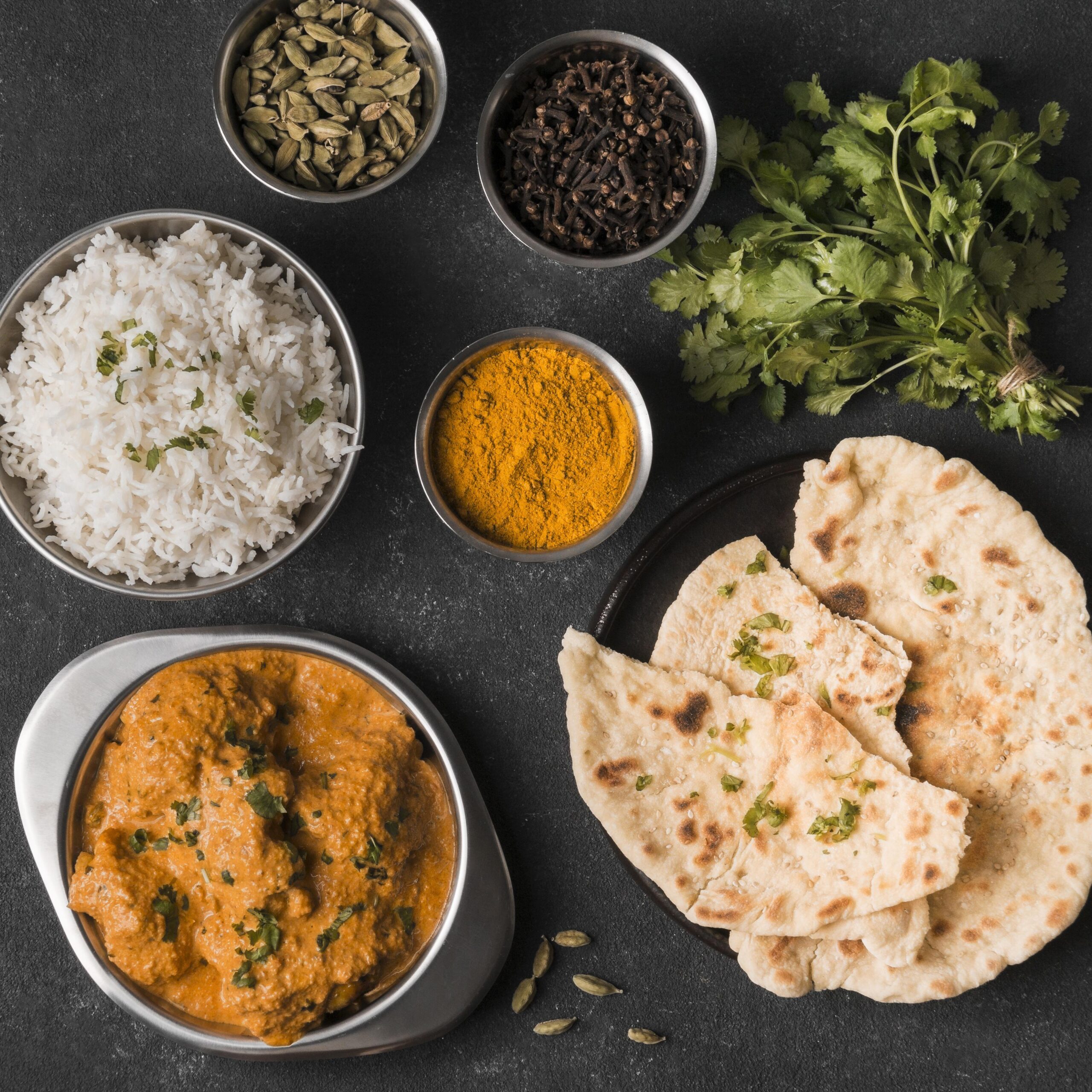 flat-lay-indian-food-arrangement
